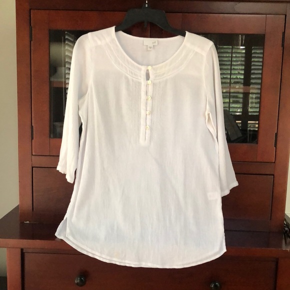 J. Jill Tops - J Jill Cotton Popover Top XS